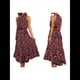 thumbnail image 3 of Vestido Bohemio de Verano para Mujer, Sin Mangas, con Estampado de Lunares, Cuello Halter, Volantes, Dobladillo y Cinturón Negro y Rojo L, 3 of 7