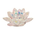thumbnail image 1 of Sagebrook Home Porte-Votive LOTUS Cristal BLUSH 6", 1 of 2