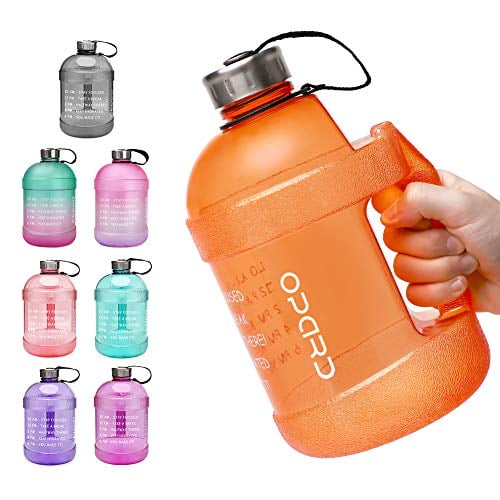 Reusable BPA Free Tritan with Filter for Gym and Outdoor Opard 32oz Sports Water Bottle with Motivational Time Marker to Drink 