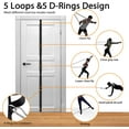 thumbnail image 3 of Sangle d'Ancrage de Porte Améliorée pour Bandes de Résistance, Bande de Résistance à l'Entraînement, Ancre de Porte Portable Facile à Assembler, Sécurisée Multi-Points pour Gym à Domicile (Bandes Non Incluses), 3 of 4