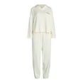 thumbnail image 2 of Joyspun Women's Plush Hoodie and Joggers Pajama Set, 2-Piece, Size XS-3X, 2 of 2