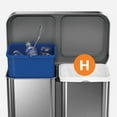 thumbnail image 4 of simplehuman Code H Custom Fit Drawstring Trash Bags, 240 Roll Pack, 35 Liter / 8 Gallon, White, 4 of 4