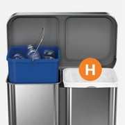 simplehuman Code H Custom Fit Drawstring Trash Bags in Dispenser Packs, 60 Count, 35 Liter / 9.3 Gallon, White