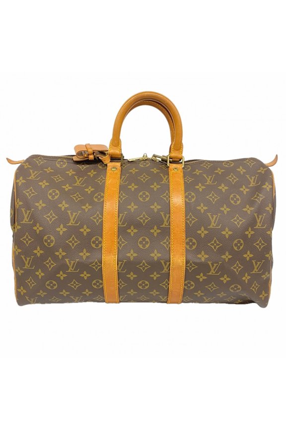 Pre-Owned Louis Vuitton Bags - Boston Monogram Keepall 45 M41428 Brown Men's & Women's