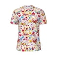 thumbnail image 5 of Wukai Cute Butterfly Flowers Print Men's Short-Sleeved Mesh T-Shirt,Quick-Dry Short Sleeve Workout T-Shirt-XX-Large, 5 of 8