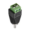 thumbnail image 4 of Adaptador de conector de audio y video RCA macho a terminal de tornillo AV verde para sistema de cámara de seguridad CCTV, 4 of 5