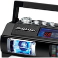 thumbnail image 5 of Studebaker SB2145B 80s Retro Street Bluetooth Boom Box with FM Radio & CD Player (Black), 5 of 7