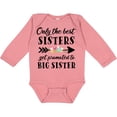 thumbnail image 3 of Inktastic Only the Best Sisters Get Promoted to Big Sister Boys or Girls Long Sleeve Baby Bodysuit, 3 of 5