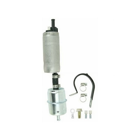 In-Line Electric Fuel Pump - Compatible with 1973 - 1987 Honda Civic 1974 1975 1976 1977 1978 1979 1980 1981 1982 1983 1984 1985 1986