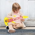 thumbnail image 4 of Fiudx Ofertas de la semana Guitarra de juguete para niños, ukelele de 4 cuerdas, simulación de luz musical, Mini instrumento Musical, regalo para niños y niñas, regalos de cumpleaños y vacaciones, 4 of 6