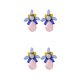 thumbnail image 3 of sweethay 1 par de bonitos pendientes de cristal de Color caramelo para mujer, pendientes de boda para fiesta de noche, pendientes sencillos para rosa+azul 2Conjunto, 3 of 6
