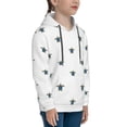 thumbnail image 3 of Fotbe Hand Drawn Turtle Pattern Youth Pullover Hooded Sweatshirt, Boys Hoodie, Kangaroo Pocket Hoodie for Kids Girls -X-Large, 3 of 6