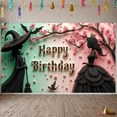 thumbnail image 2 of Witch Theme Banner Fairy Magic Halloween Decoration for Kids Party Fantasy Celebration, 2 of 5