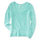 thumbnail image 2 of Suéter de punto suelto Aeropostale para mujer Verde Grande, 2 of 2