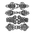 thumbnail image 4 of 4 piezas suéter chal clips clips sujetadores decorativo hueco cardigan cuello Negro, 4 of 8