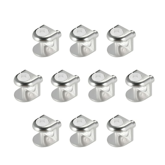 Uxcell Glass Shelf Brackets Glass Clamp Clip Shaft Mount for 5-8mm, Type-03, 10 Pack
