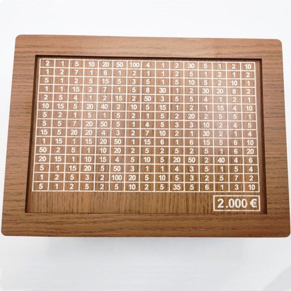 Hucha de madera con forma de cerdito en euros y dólares estadounidenses con contador Hucha original