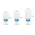 thumbnail image 2 of Blue Ribbed Drinking Glass, Aesthetic Hand-blown Stemless Glass Cup, Dishwasher Safe, 2 of 6