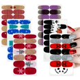 thumbnail image 1 of SILPECWEE 6 hojas de pegatinas para esmalte de uñas, envolturas completas para uñas, Halloween, Navidad, vacaciones, diseño de uñas autoadhesivas, tiras de esmalte de uñas, pegatinas de gel para manic, 1 of 5