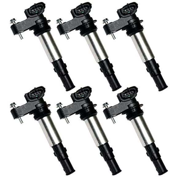 Set of 6 Ignition Coils for Buick Cadillac Saab Enclave LaCrosse CTS STS SRX 9-3 2.8L 3.6L UF-375 C1508 Fits select: 2008-2009 CADILLAC CTS HI FEATURE V6, 2009 CHEVROLET TRAVERSE LT