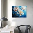 thumbnail image 4 of Abstract Lotus Canvas Wall Art White Lotus Flower Print Painting Colorful Floral Wall Decor for Bedroom Watercolor Lotus Artwork for Living Room Bathroom Yoga Meditation Decor, 4 of 6