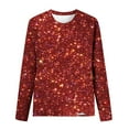 thumbnail image 4 of XuJwPNcy Women Sequin Top Crew Neck Long Sleeve Shiny Shirt Sparkly Glitter Party Tops Blouse for Party Club, 4 of 4