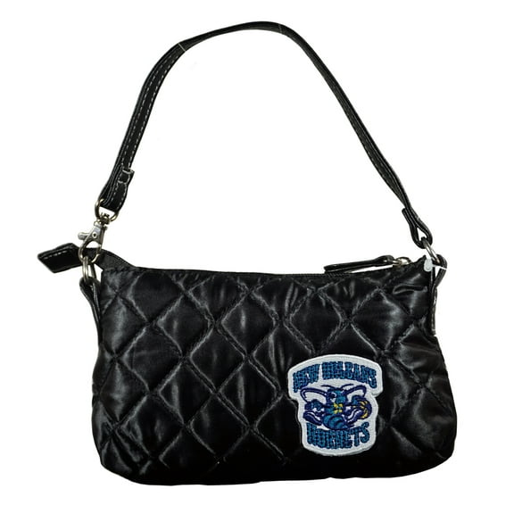New Orleans Throwback Basketball Hornet's - Quilted Wristlet Purse