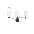 thumbnail image 2 of Millennium Lighting 99803 Leena 3 Light 22" Wide Vanity Light - Brass, 2 of 7