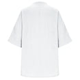 thumbnail image 4 of Linen Shirts for Women Boho Tops Button Tunic Blouse T-Shirts for Women Shirts for Women Linen Blouses Tops for Women Trendy Linen Tunic Women's Tunics Blouses for Women Dressy Casual White 3XL, 4 of 9