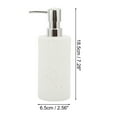 thumbnail image 4 of Unique Bargains 1 Pc Simple Cylindrical Soap Pump Dispenser for Hotel 350ml Silver Tone White, 4 of 6