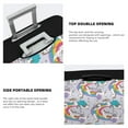 thumbnail image 5 of Daiia Unicorn DoingYoga Luggage Cover, Thickened Washable Travel Luggage Covers, Elastic Unique Baggage Covers for 18-20 inch Luggage-X-Large, 5 of 9