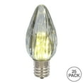 thumbnail image 2 of Vickerman F15 Pure White LED Plastic Flame Bulb E26 Nickel Base .96 Watts, 25 Bulbs per Pack., 2 of 2