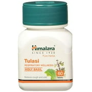 Himalaya Wellness Pure Herbs Tulasi Respiratory Wellness | Holy Basil |Relieves cough and cold| -Pack of 60 Tablets