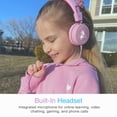 thumbnail image 6 of 2 Pack Multicolor MEE audio KidJamz Wired Headphones w/ 3.5mm Plug, Safe Listening Kids Headset for School (Black + Pink), 6 of 9