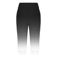 thumbnail image 4 of Stamzod Womens Cropped Pants Summer Gradient Fit Stretch Capris with Pocket Casual Oversized Pants for Women Black B L, 4 of 6