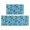 Police and Megaphone Blue Pattern, variant on Police and Star Purple Pattern Anti Fatigue Kitchen Rugs Set Of 2, Non Slip Washable Decorative Floor Mats for Kitchen Sink Laundry, 17"x30" and 17"x47"