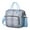 Sky-blue-54, variant on Marine Lighthouse and Helm Insulated Lunch Bag, Large Leakproof Cooler Tote with Ocean Waves and Seaside Style, Foldable and Stylish