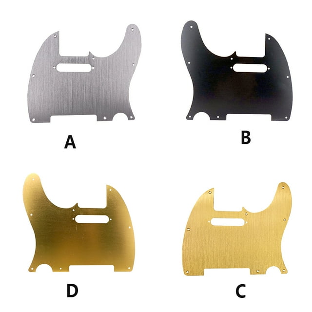 8 Hole Guitar Pickguard Good Stability Front Replacement Lightweight Front Guard Cover Wear-resistant Scratch Plate for TL Standard Instrument Replacement Gold