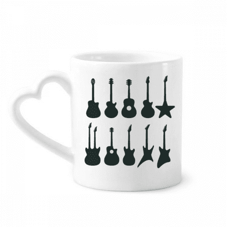 

Electric Guitar Music Vitality Sounds Mug Coffee Cerac Drinkware Glass Heart Cup