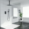 thumbnail image 3 of Kichae 16" Ceiling Mounted Pressure Balancing Rain Shower Head Set Matte Black, 3 of 6