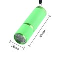 thumbnail image 1 of Lámpara Linterna portátil UV 9LED 395-400nm Detector de moneda ultravioleta (verde) Likrtyny Para estrenar, 1 of 8
