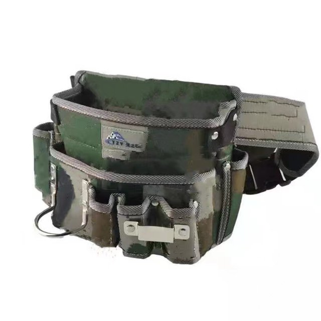 Pochette à Outils de Taille Réglable Robuste avec Ceinture - Organisateur de Rangement Multifonctionnel pour Menuiserie, Matériel et Projets DIY, Design Compact pour un Accès Facile en Déplacement, Durable et Résistant à l'Usure