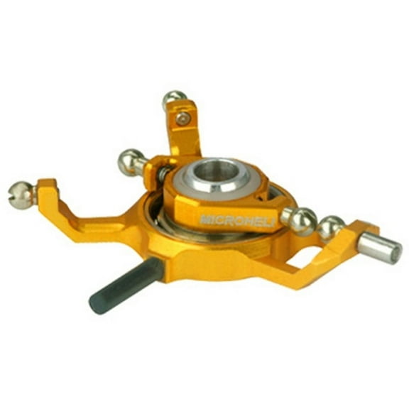 Microheli Precision CNC Aluminum X Swashplate (GOLD) -BLADE MCPXBL / BL2