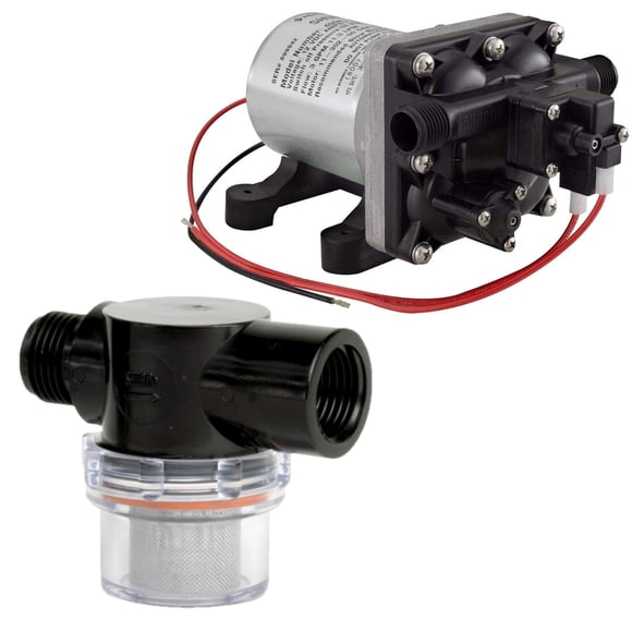 Bomba de agua Shurflo 12 V 3.0 GPM para RV con paquete de filtro
