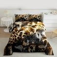 thumbnail image 2 of Castle Fairy Female Men Animal Cheetah Print Bedding Comforter Set 2pcs,Vintage Aesthetic Twin Comforter Sets Microfiber,Abstract Retro Breathable Bedding Set,Lightweight Room Decor,Reversible, 2 of 8