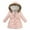 G Pink, variant on NAISIBABY Girls Winter Jackets, Long Sleeve Plush Fashion Prints Kids Hooded Coats Purple 12-13T