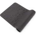thumbnail image 6 of J&V TEXTILES Shower and Bathtub Mat, 36x17, Long Double Foam Bath Tub Floor Mats with Suction Cups and Drainage Holes, Machine Washable and Soft on Feet, Bathroom and Spa Accessories Black, 6 of 9