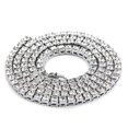 thumbnail image 1 of EIMELI Hommes Collier Créatif Hip Pop Simple Rangée Strass Décor Alliage Collier Chaîne Collier, 1 of 6