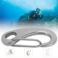 thumbnail image 2 of Mosquetón De Gancho De Resorte, Gancho De Seguridad, Rebote Más Suave Para Equipos De Buceo ANGGREK Otros Deportes, 2 of 8