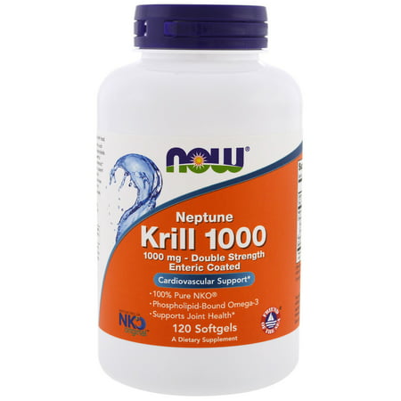 Now Neptune Krill Oil Softgels, 1000 Mg, 120 Ct (Best Neptune Krill Oil Supplements)